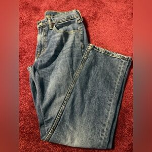 Levi's 514 Straight Fit Jeans Mens 31x30 Denim Cotton Stretch Dark Wash